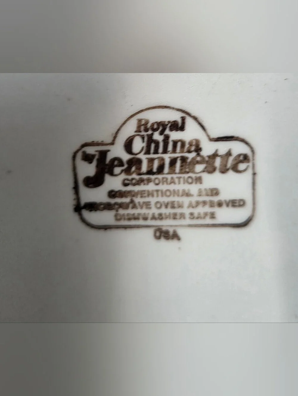 Vintage 1983 Royal China Jeannette Quiche Lorraine Recipe Pie Plate ~ Bin 1M
